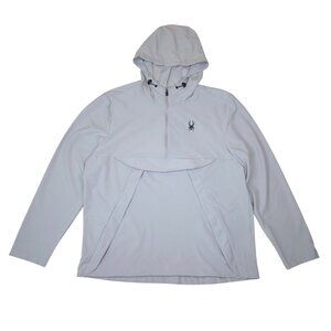 Spyder Active Packable Water-Resistant Hooded Jacket L Stretch Fabric Pockets